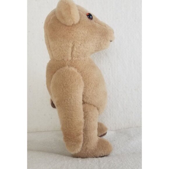 Blonde 4-Way Jointed Teddy Bear 10"‎ Plush Stuffed Animal hand knitted jacket - Picture 2 of 9